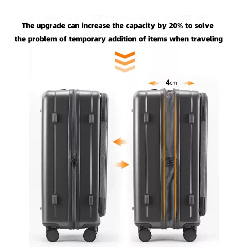 Hard Shell Spinner Luggage - PC+ABS with TSA Lock & 360° Wheels