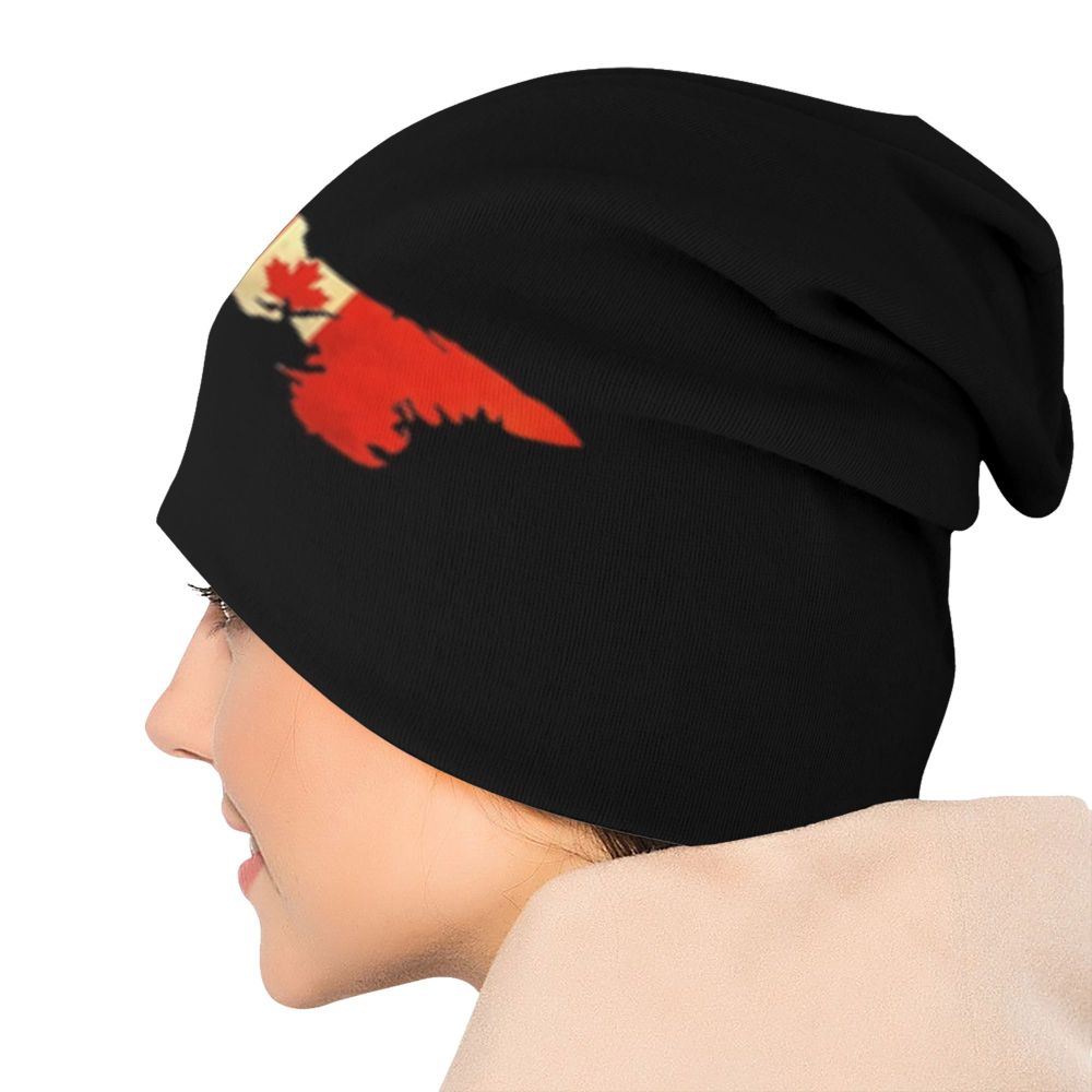 Canadian Flag Beanie – Unisex Winter Knitted Hat Canadian Patriotic | OWNLUXE