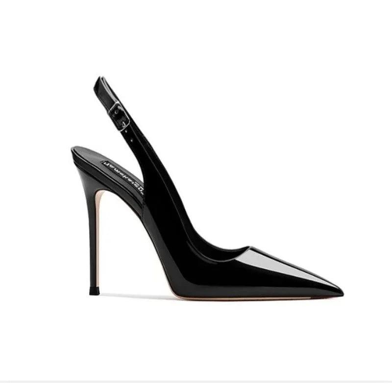 Women's High-Heel Leather High Heels (Nude 8Cm) | OWNLUXE