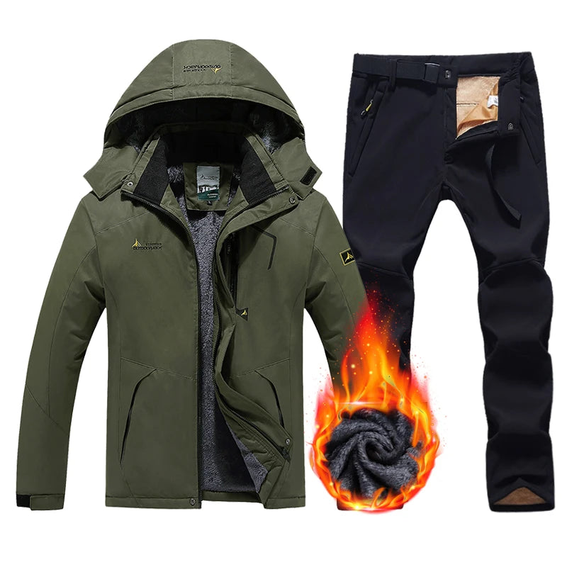 Winter Ski Suit Men Snowboard Fleece Jacket Pants | OWNLUXE