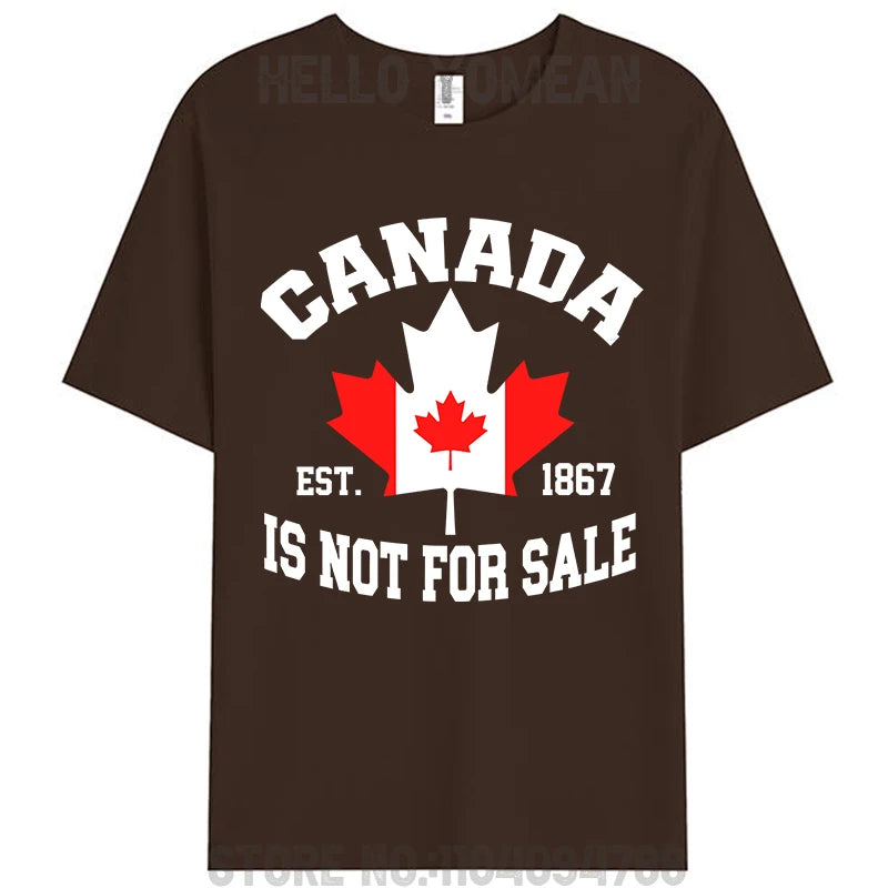 Canada Is Not For Sale Woman Cotton T-Shirt – Breathable, & Lightweight