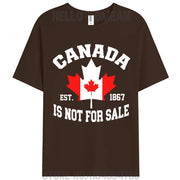 Canada Is Not For Sale Cotton T-Shirt – Unisex Patriotic Tee