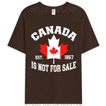 Load image into Gallery viewer, Canada Is Not For Sale Woman Cotton T-Shirt – Breathable, &amp; Lightweight
