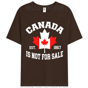Canada Is Not For Sale Woman Cotton T-Shirt – Breathable, & Lightweight