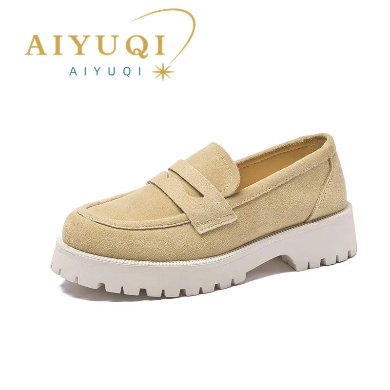 Women's Leather Loafers (Grey Suede) – Shop at OWNLUXE