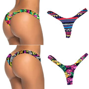 Women Brazilian Print Bikini Bottom Thong Bathing Beach | OWNLUXE