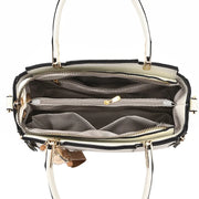 PU Leather Tote Bag with Tassel – Soft Shoulder Bag with Zipper Closure