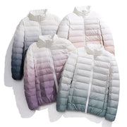Women’s Gradient Down Feather Winter Jacket – Lightweight
