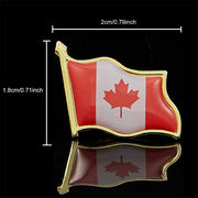 Canada Pride Maple Leaf Flag Lapel Pin - Badge Emblem for Hat, Tie & Brooch