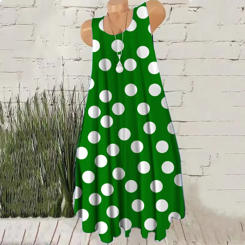 Polka Dot Mini 3D-Print Dress | OWNLUXE