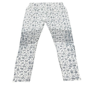 Women's Mid-Waist Printed Leggings – Sporty, Stretchy & All-Season Wear