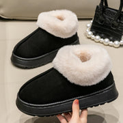 Women’s Plush Snow Boots – Faux Fur Winter Indoor Slippers