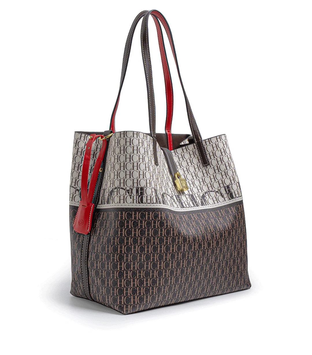 CH Women's Printed Handbag - Large Capacity Commuter Bag