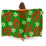Floral Polynesian Swim Cover-Up | OWNLUXE
