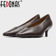 Women's Leather Pumps (Brown Suede) – Shop at OWNLUXE