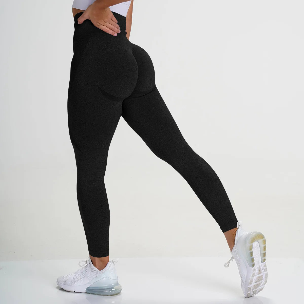 Women's High Waist Seamless Leggings (Orange) | OWNLUXE