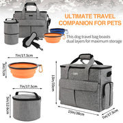 Foldable Pet Travel Carrier – Breathable Soft-Sided Cat & Dog Bag
