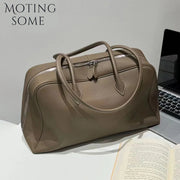 Cowhide Leather Handbag | OWNLUXE