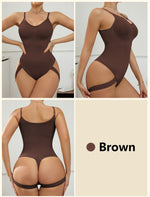 Load image into Gallery viewer, Women’s Seamless Butt Lifter Thong Bodysuit Shapewear
