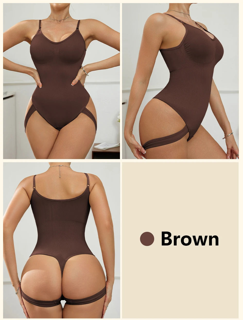 Medium Control Seamless Bodysuit Shaper – Wire‑Free