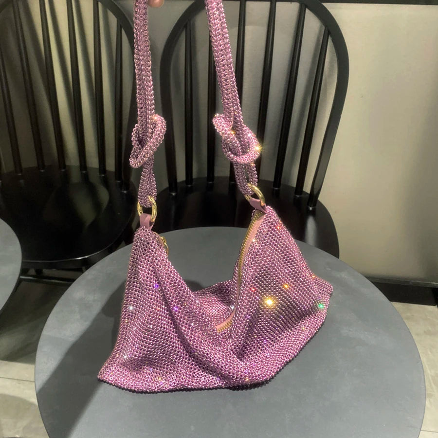 Crystal Hobo Evening Bag | OWNLUXE