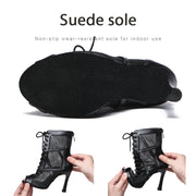 Mesh Zip Dance Ankle Boots – Cuban Heel Ballroom & Latin
