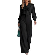 Women's Wide Leg Long Sleeve Pants | OWNLUXE