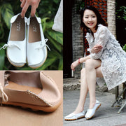 Women's Leather Plus-Size Loafers (Khaki) – Shop at OWNLUXE