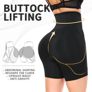 High Waist Compression Belly Shorts with Hooks - Padded Hip Enhancer | OWNLUXE