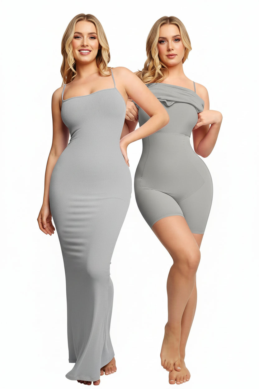2-in-1 Shapewear Dress with Tummy Control & Butt Lifter - Slimming Camisole | OWNLUXE