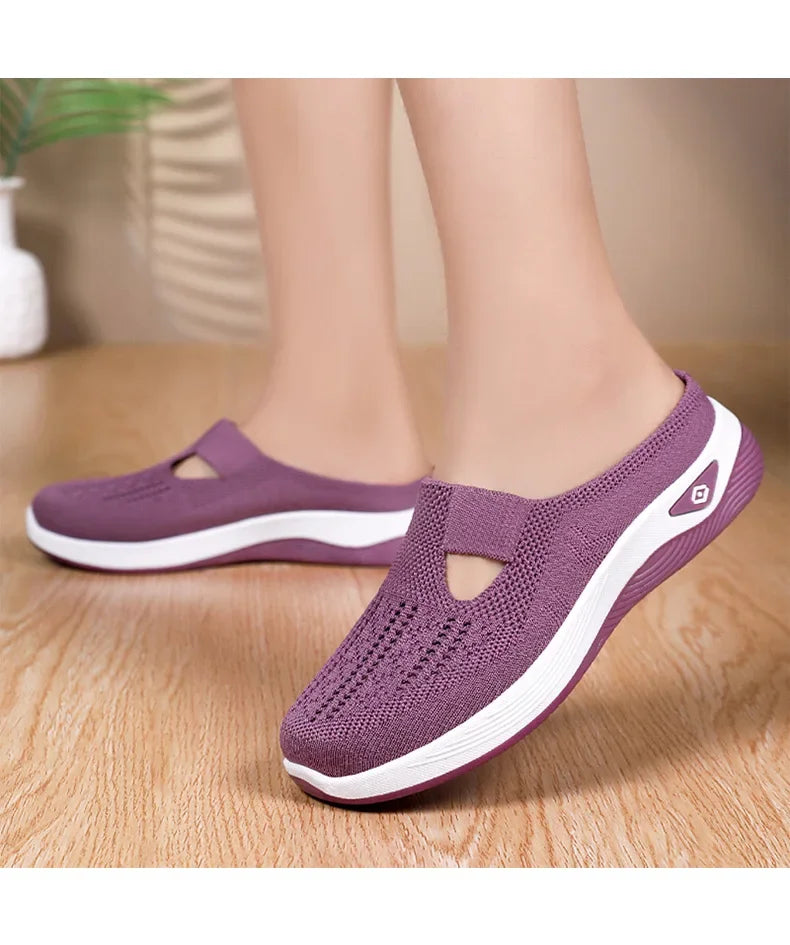 Breathable Mesh Slip‑On Flats – Lightweight Everyday Shoes