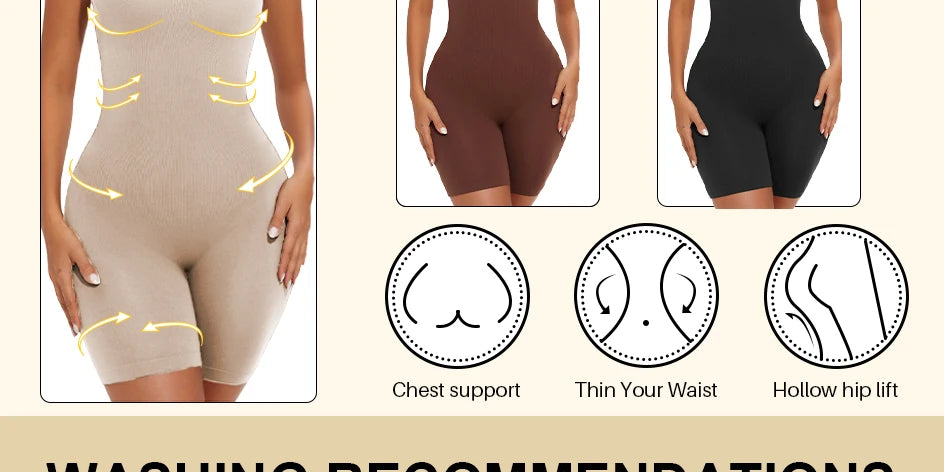 Firm Control Shaping Bodysuit – Wire‑Free, Cupless Shapewear