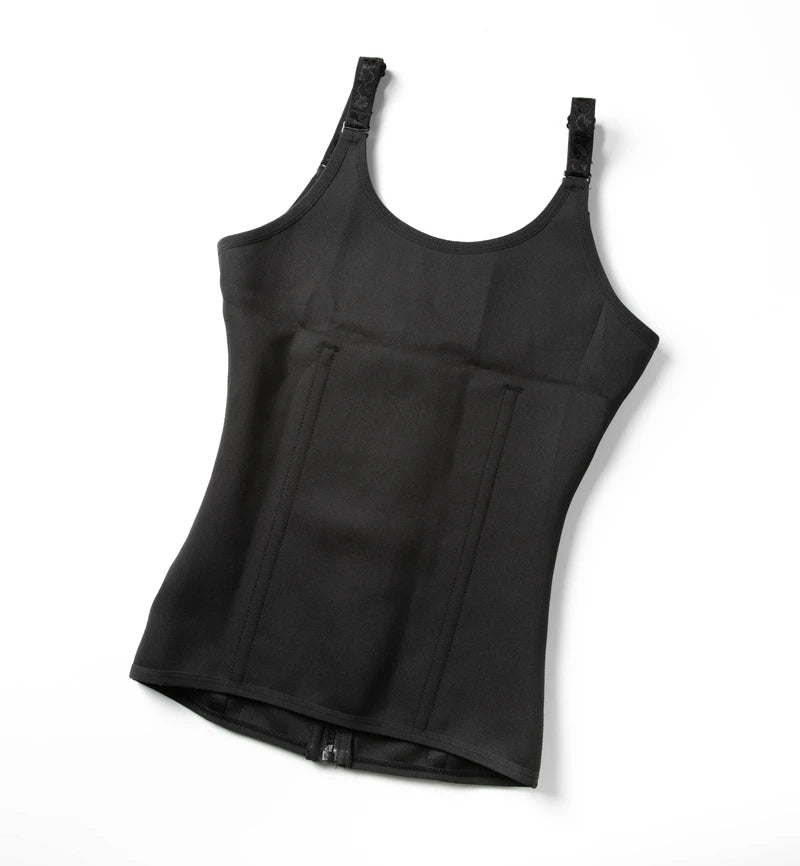 Women Waist Trainer Vest with Zipper & Sauna Effect
