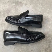 Women's Leather Retro Flats – Shop at OWNLUXE