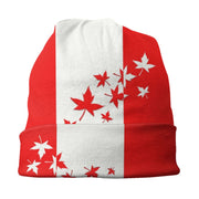 Canadian Flag Beanie – Unisex Winter Knitted Hat Canadian Patriotic | OWNLUXE