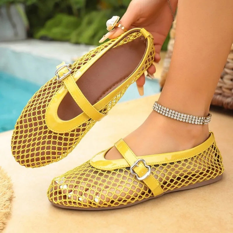 Women's Pointed Toe Breathable Mesh Flats – Shop at OWNLUXE