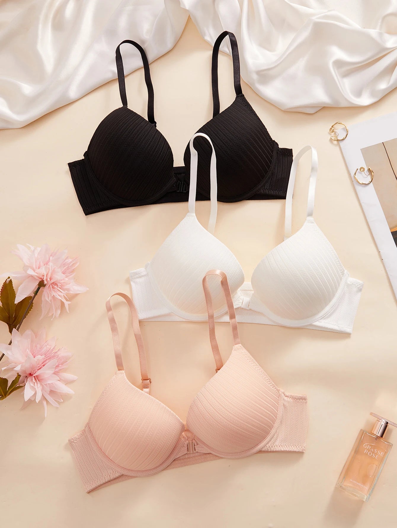 Women's Push Up Ribbed Bra | OWNLUXE