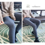 High-Waist Knit Ribbed Thermal Leggings | OWNLUXE