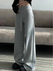 Sport High-Waist Relaxed-Fit Straight-Leg Pants | OWNLUXE