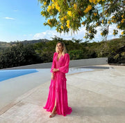Women's Long Sleeve Maxi Dress | OWNLUXE
