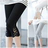 Women's Lace Cropped Leggings | OWNLUXE