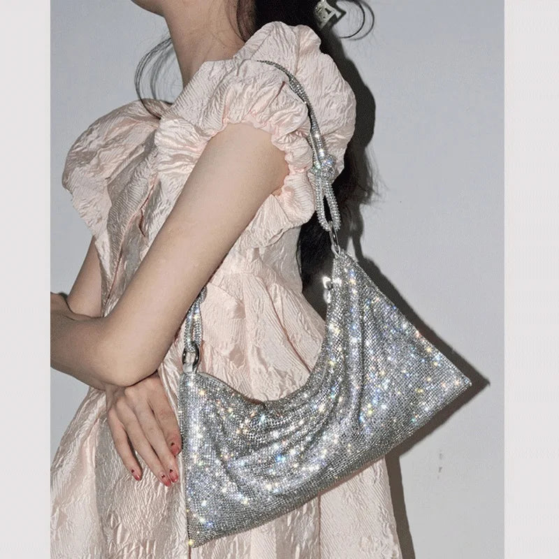 Crystal Hobo Evening Bag | OWNLUXE