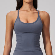 Built-In Bra Seamless Yoga Tank Top | OWNLUXE