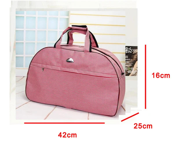 Women's PU Leather Travel Duffle Bag – Geometric Design Weekender