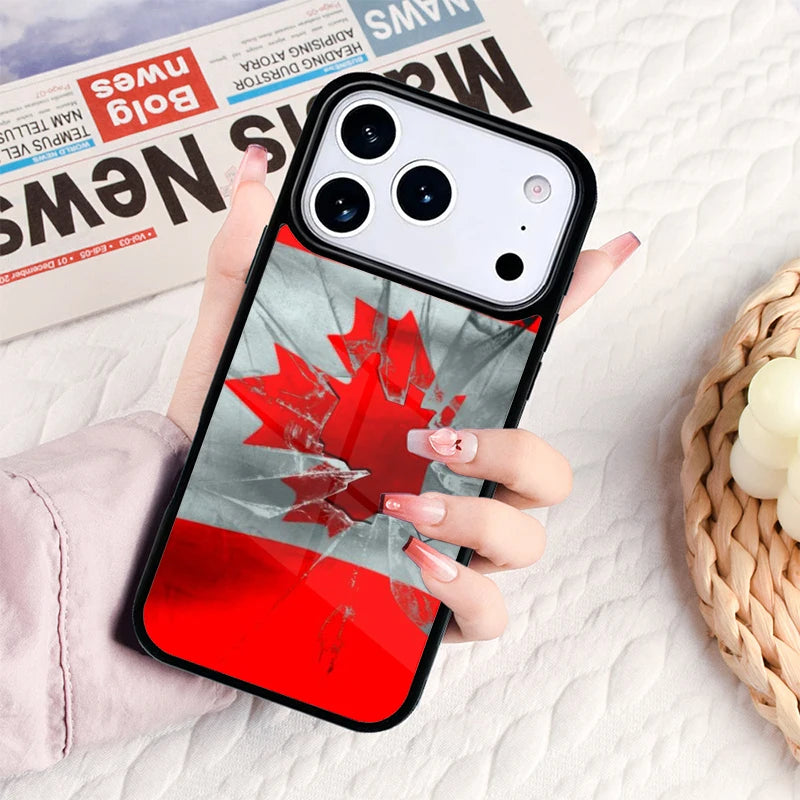 Canada Canadian Flag Phone Case For IPhone 17 16e 15 14 13 12 11 Pro Max Air Mini Soft Protective Cover