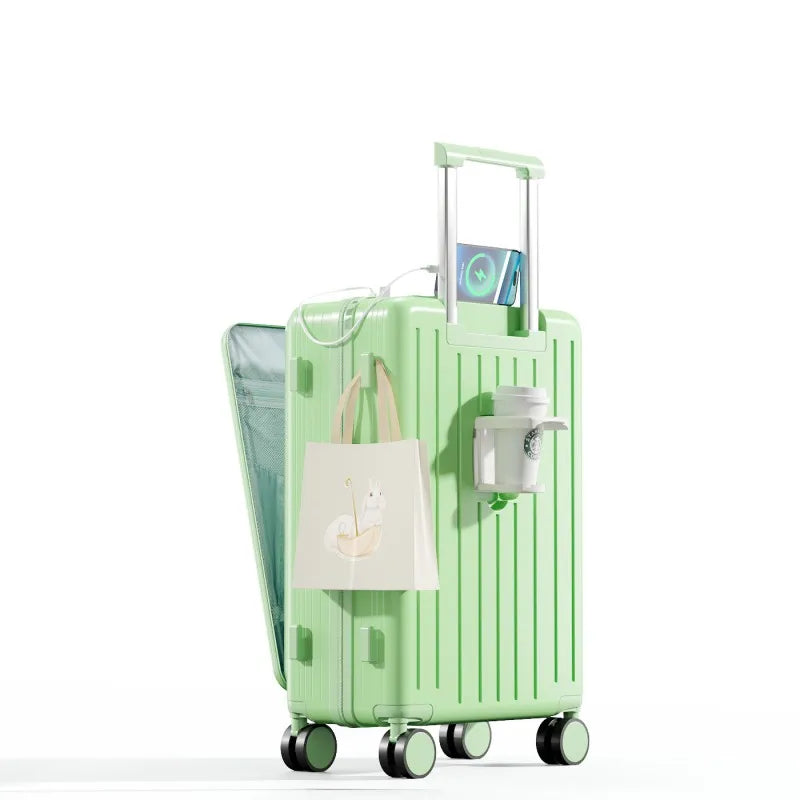 20" Carry-On Luggage with USB Charging Port - 360° Spinner Wheels