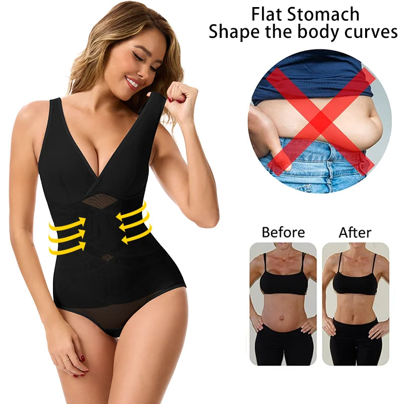 Miss Moly High Stretch Mesh Bodysuit Shapewear - Tummy Control | OWNLUXE
