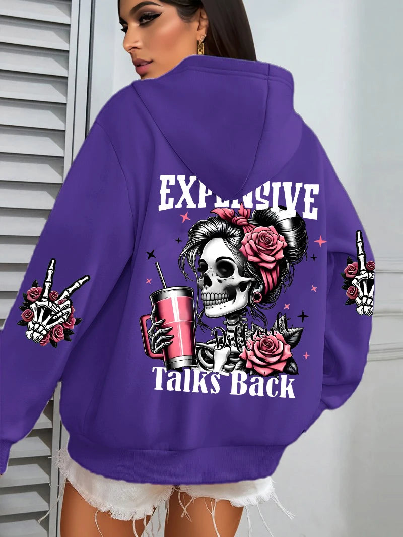 Women's Expensive Talks Hoodie | OWNLUXE