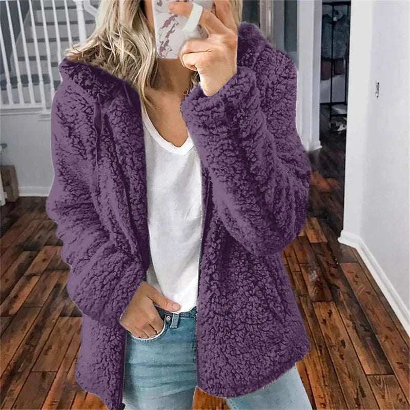 Women’s Zip Up Hoodie – Cozy Hooded Layer for Autumn & Winter