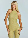 Women's Lace Sleeveless Backless Jumpsuit | OWNLUXE